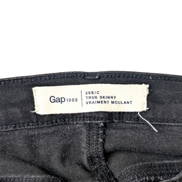 2/15$ Gap Women's 1969 True Skinny Black ~ Size 29 Short - Picture 6 of 7